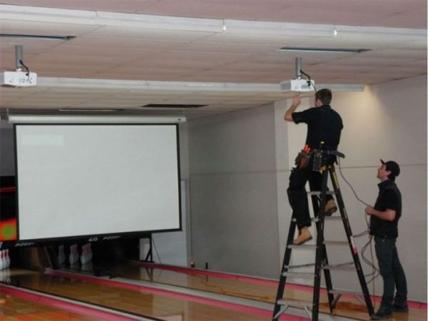 Projector & Screen Installation wiring up to 25ft